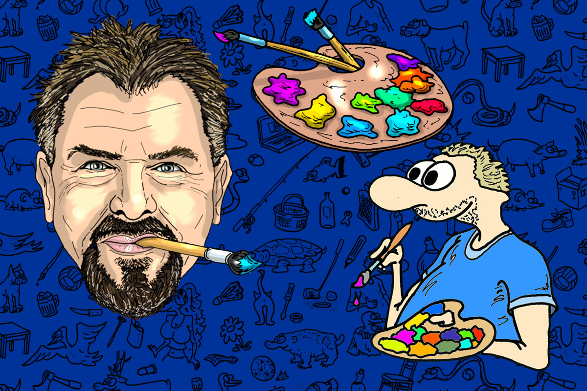 DJ Miki / Karikaturista na akci